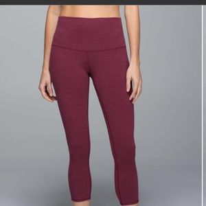 Maroon leggings size 6